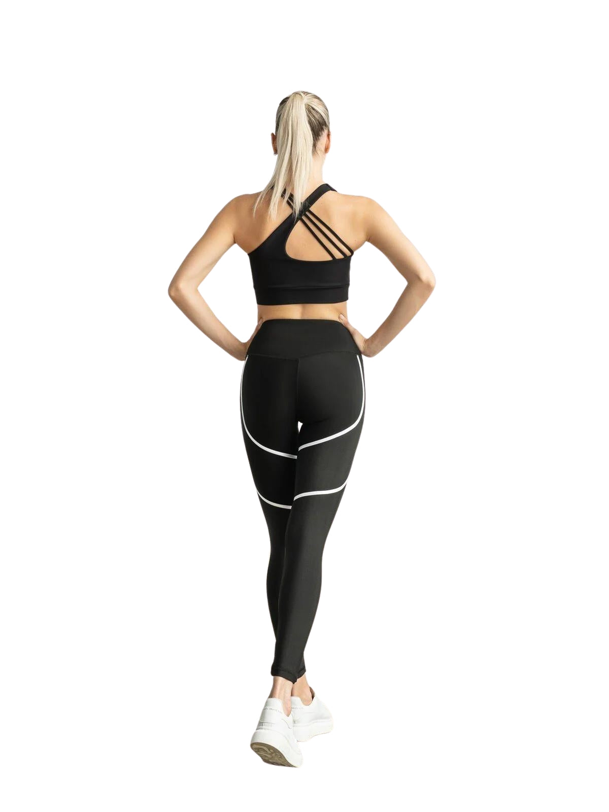 394 Leggings Orly Sport en blanco y negro