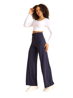 447 Pantalon de yoga Mumbai en bleu marine