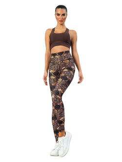 411 High Waist Leggings in braun