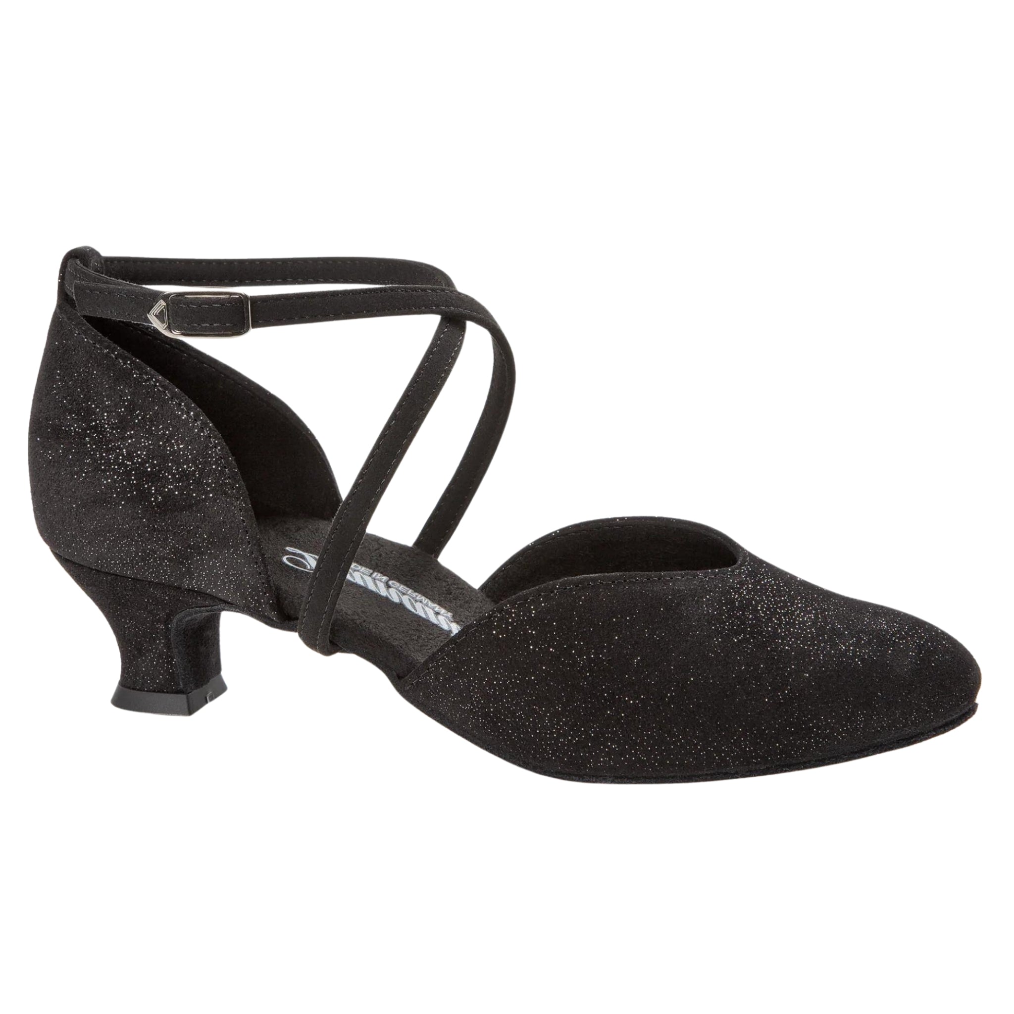 170 dance shoes in black glitter