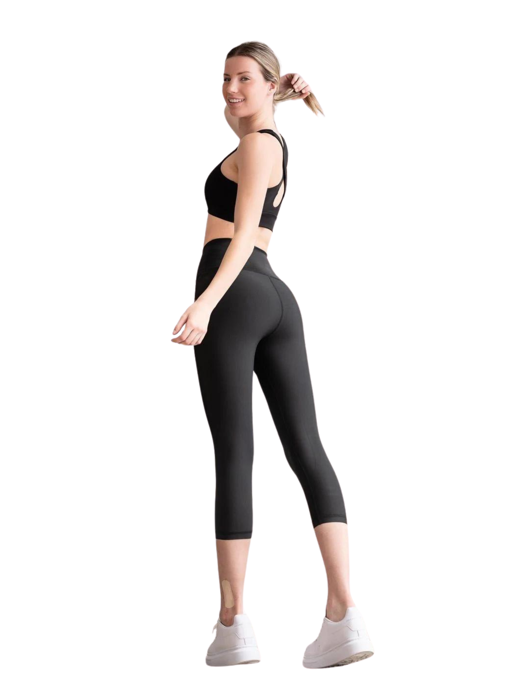 4306 Leggings capri en noir