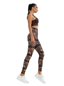 411 High Waist Leggings in braun