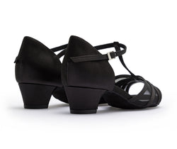 705 Dance shoes in Black Satin