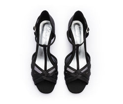 705 Dance shoes in Black Satin