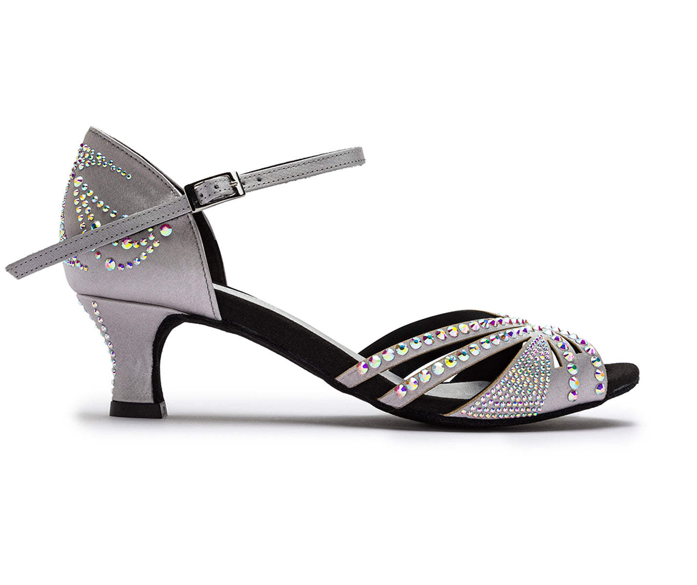 Zapatos de baile DQ L3M en plata con strass