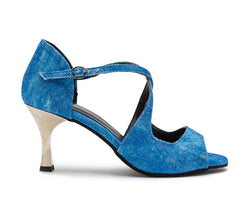 Orion Tanzschuhe in Blau Jeans