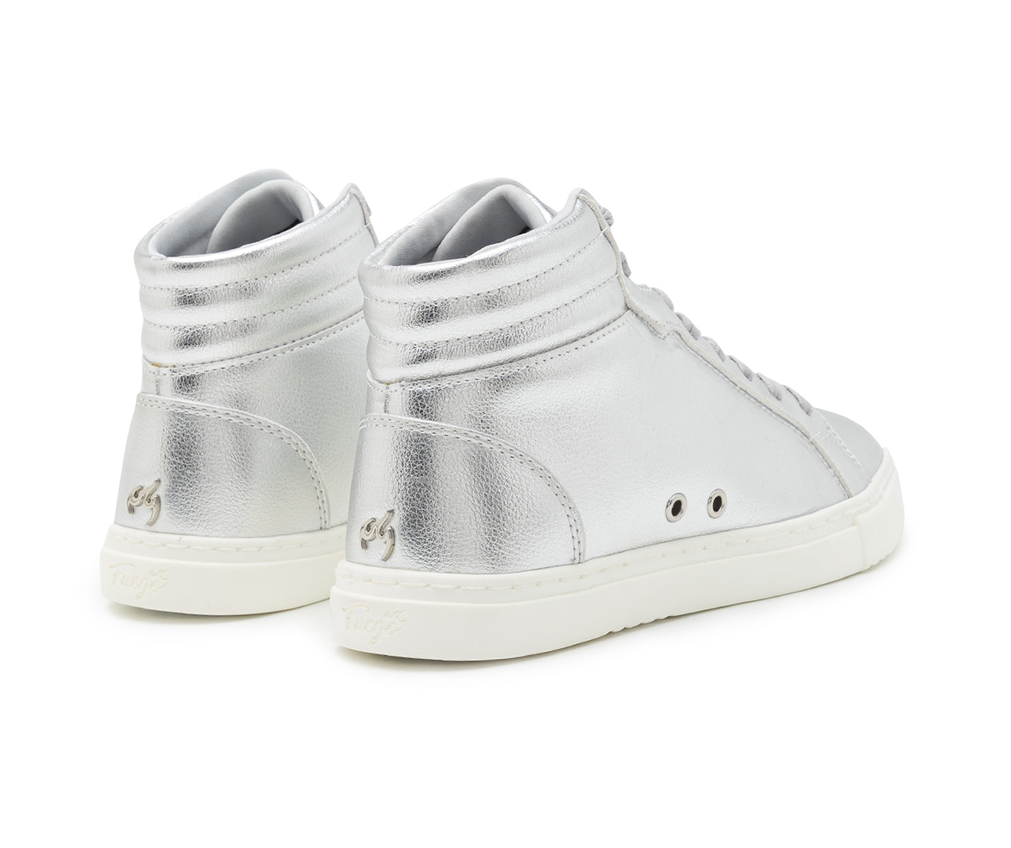 Fuego High-Top Dance Sneakers en plata