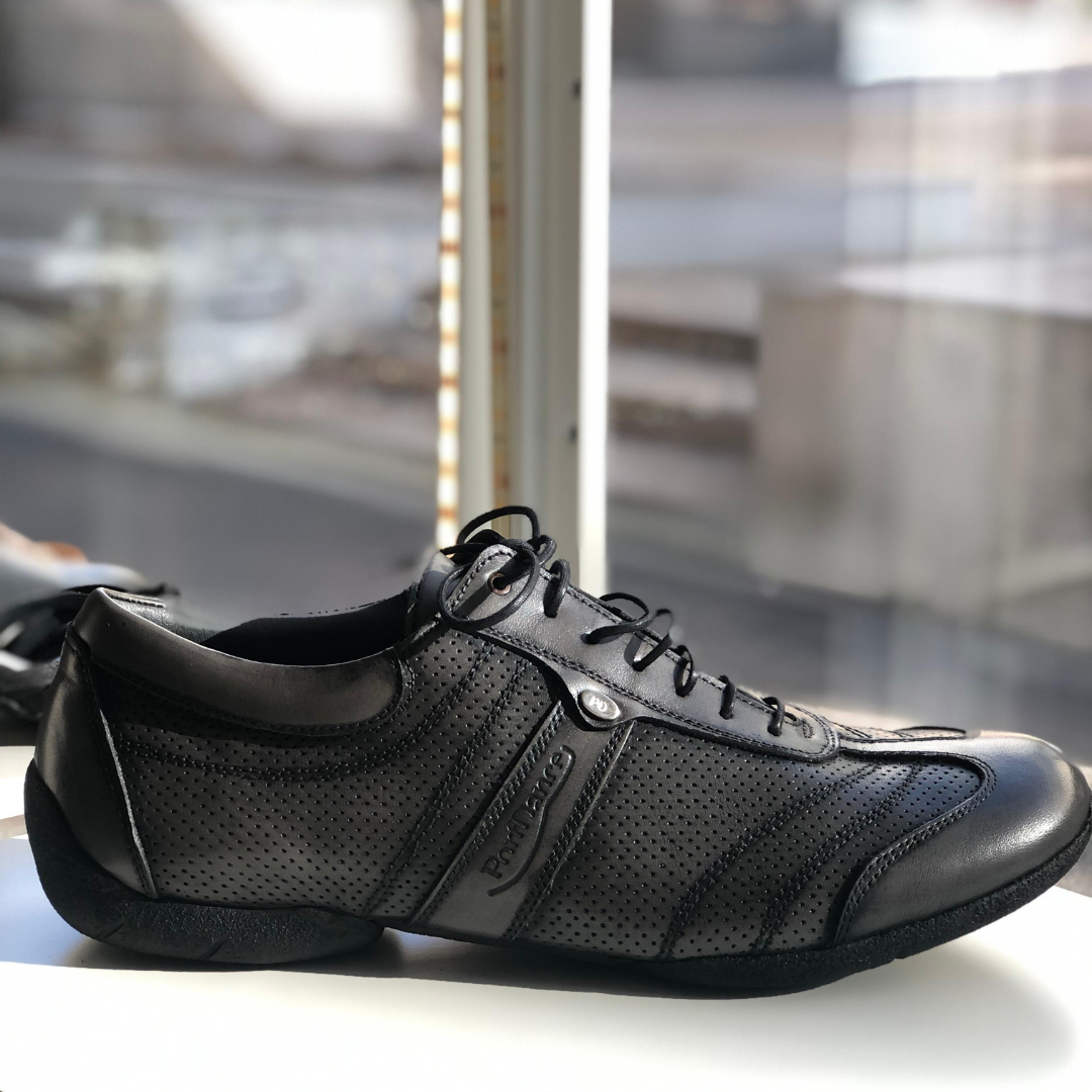 PD Pietro Street Tanzschuhe in Grey Leather mit Sneaker-Sohle