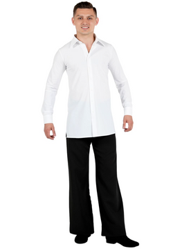 RU5749 Chemise stretch blanche pour homme