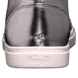 Sneaker da danza top fuego in argento