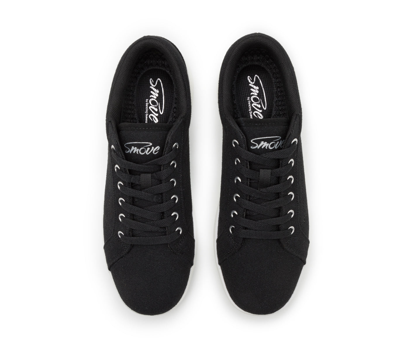 Smove Dance Sneaker en noir avec semelle blanche