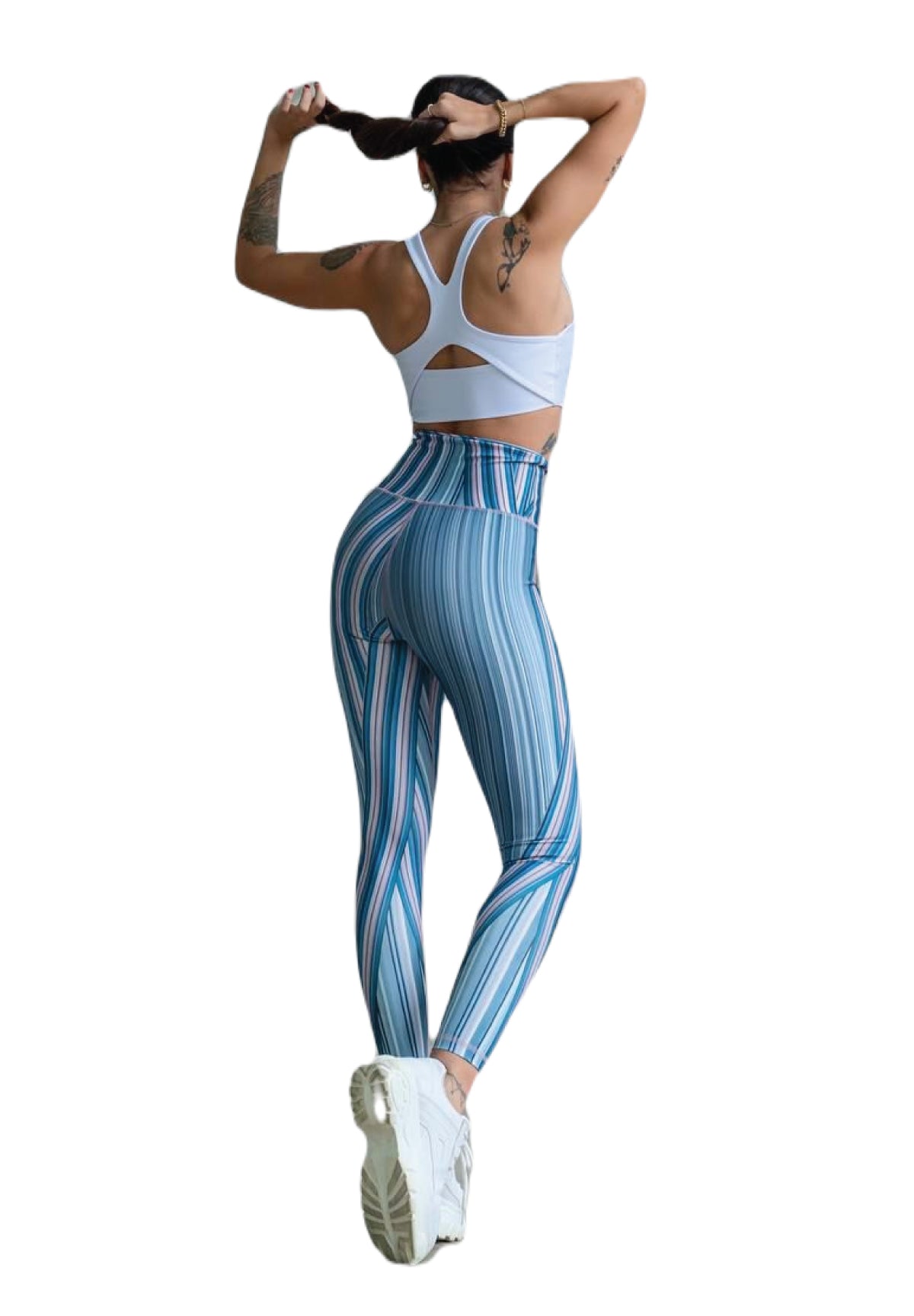 336 extra high waist leggings in blue