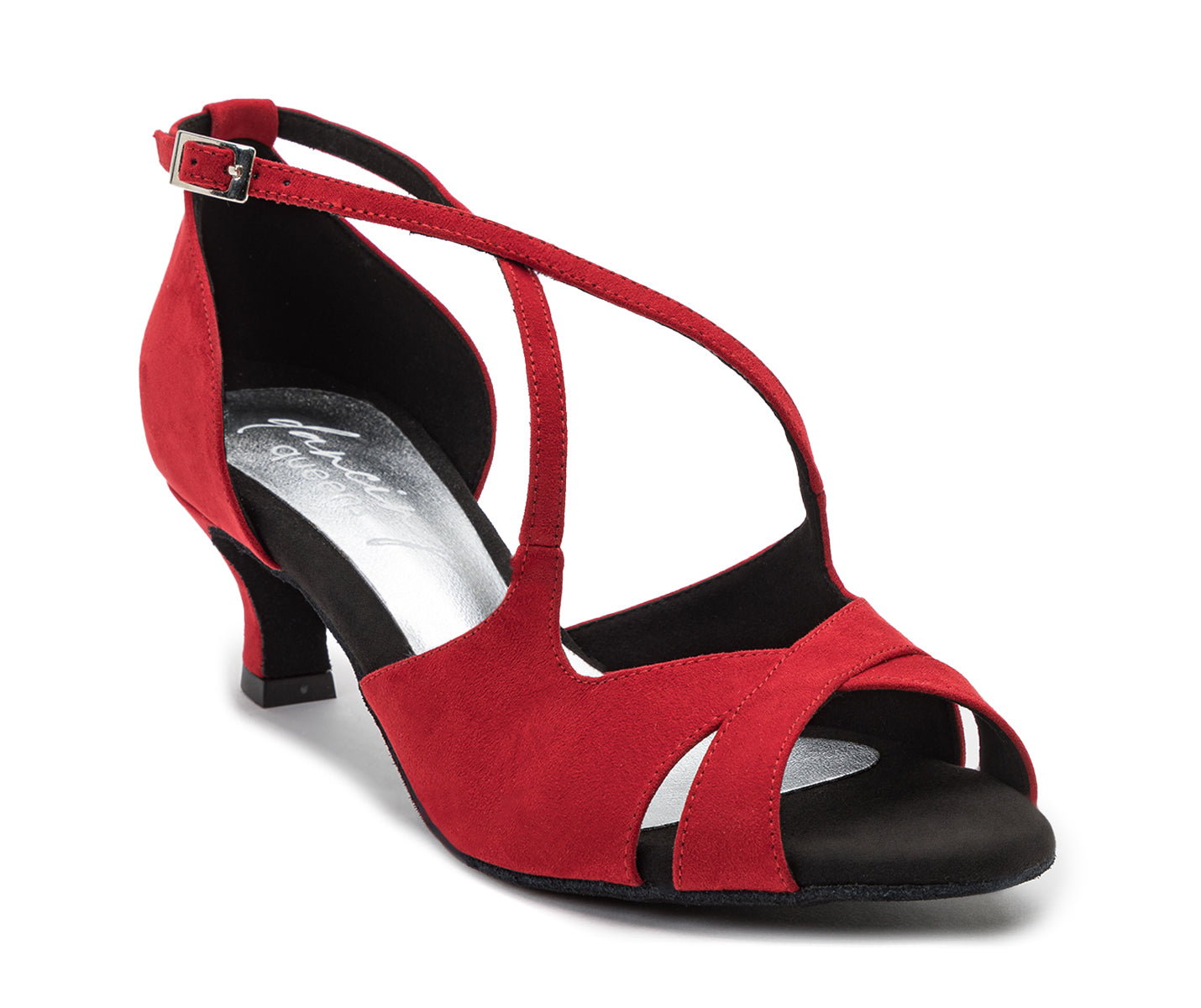 736 dance shoes in red suede