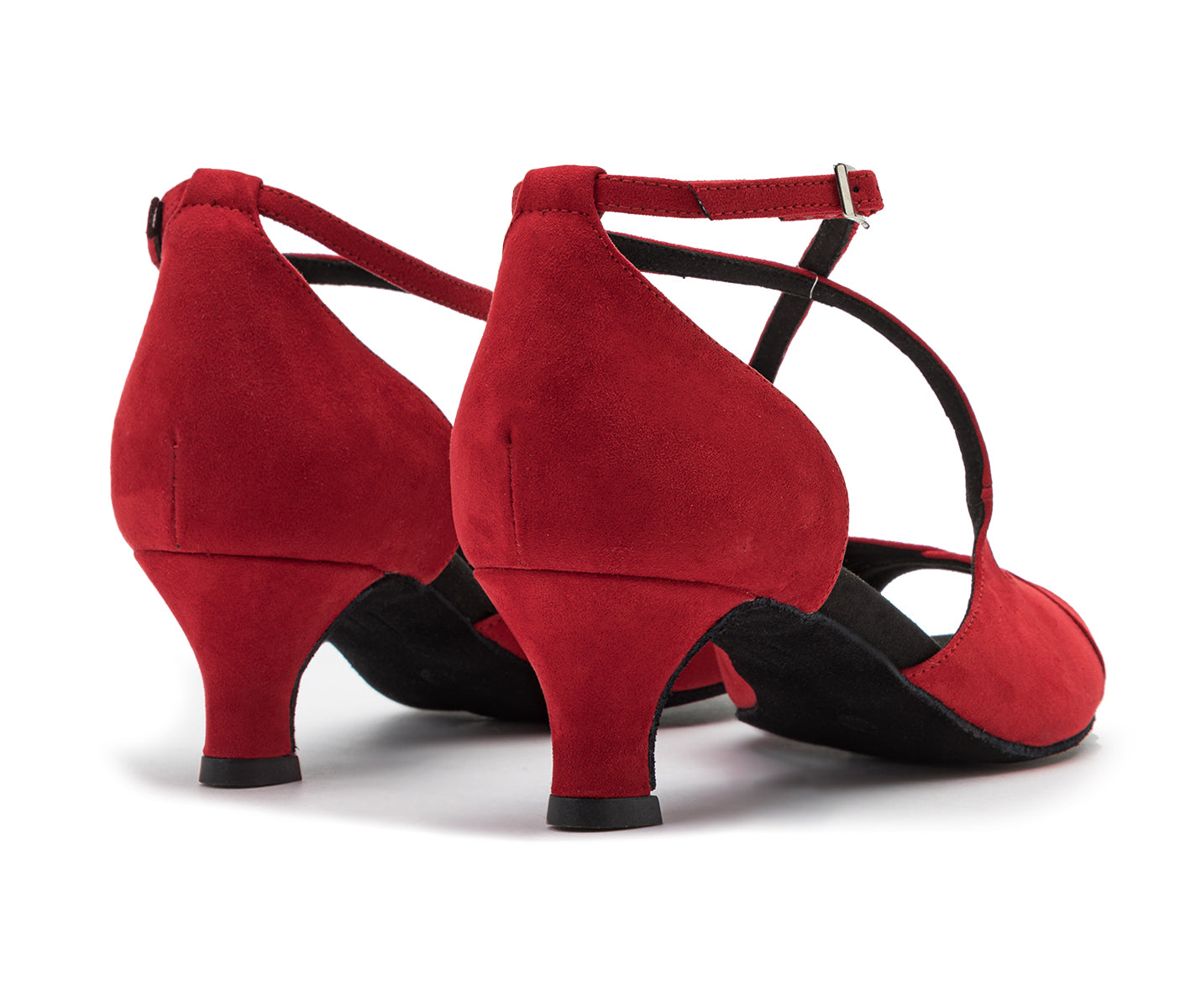 736 dance shoes in red suede