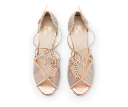 Vela dance shoes in gold