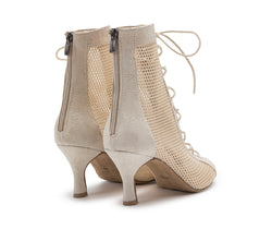 Scarpe da ballo con tacco Halley in beige