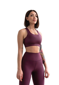 255 High Waist Leggings in Dunkelviolett