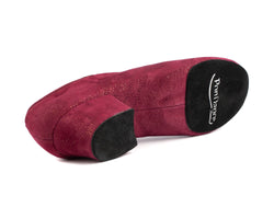 PD008 Premium Tanzschuhe in Bordeaux Nubuck Glam