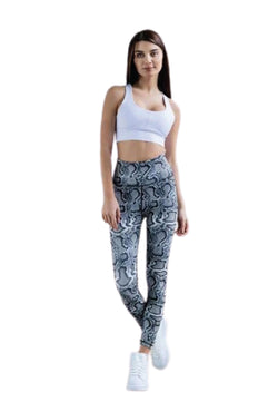 280 Leggings extra-hauts en gris serpent