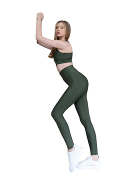 736 Scrunch butt leggings in Khaki