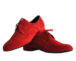 529 / 887 Chaussures de danse en daim rouge