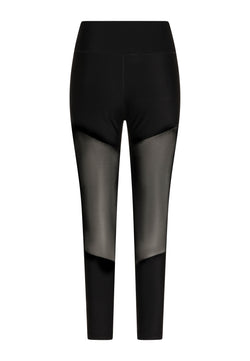 1005 Leggings de sport en tulle avec détails en noir