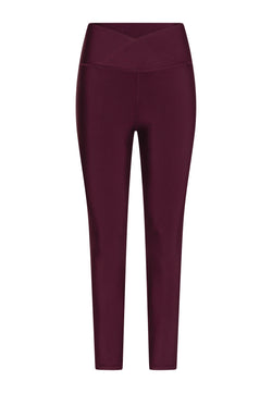 1087 Leggings in vita Ve in viola scuro