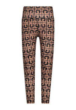 869 Leggings extra-hauts en marron