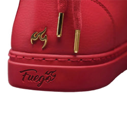 Fuego High-Top Dance Sneakers en rojo