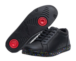 Fuego Low-Top Dance Sneakers in Ataca Black/ Colorful Sole