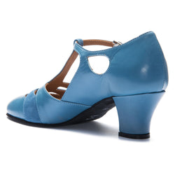 9233 Zapatos de columpio para mujer en azul