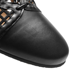 9235 zapatos de giro para mujeres en negro