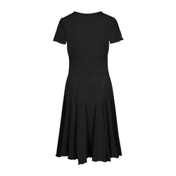 RU5751 Augusta Short arm dress in black