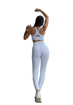 314 Leggings d'hiver taille haute en blanc