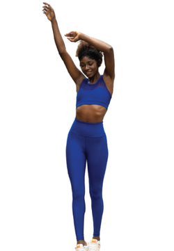 218 Spor Bra Tulle detallado en Royal Blue