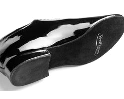 PD020 PREMIUM Chaussures de danse en cuir verni noir