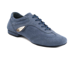 PD07 FASHION Sneakers da ballo in denim con suola in camoscio