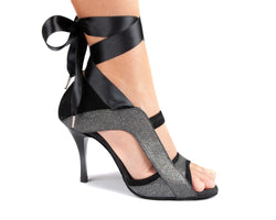 PD603 dance shoes in Bright Black