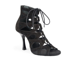 Zapatos de baile PD804 NET de Nobuck negro