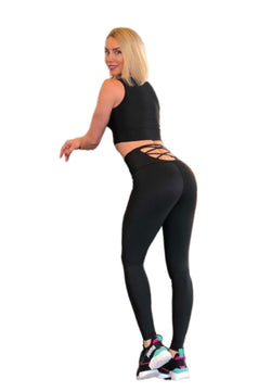 Leggings de cintura alta 297 en negro