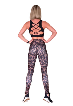 872 Leggings extra de cintura alta en leopardo