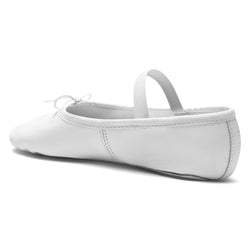 1003 ballerines en cuir blanc